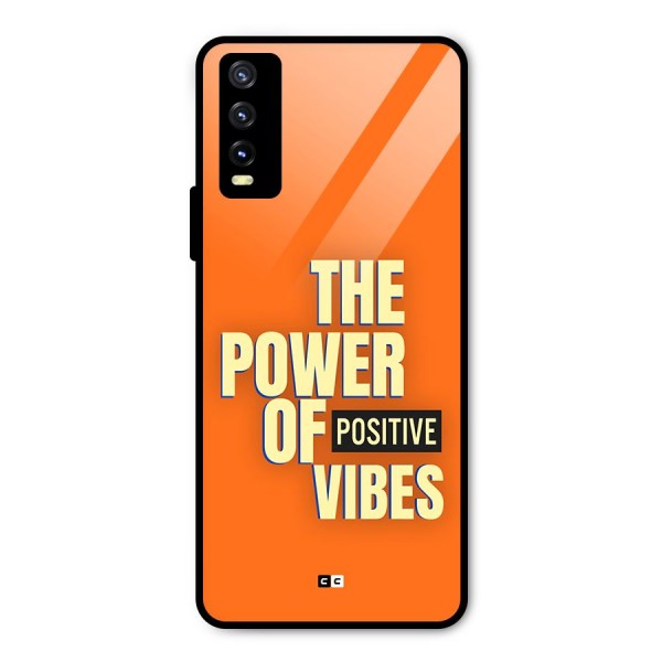 Upbeat Vibes Metal Back Case for Vivo Y20 2021