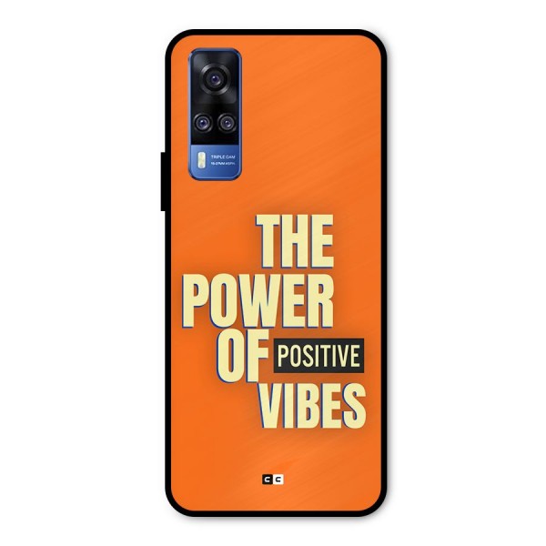 Upbeat Vibes Metal Back Case for Vivo Y31