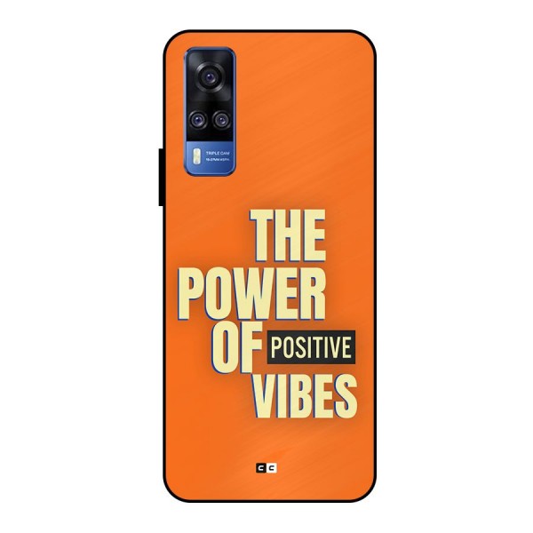 Upbeat Vibes Metal Back Case for Vivo Y51