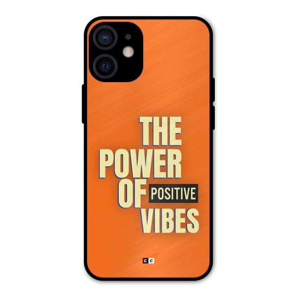 Upbeat Vibes Metal Back Case for iPhone 12 Mini