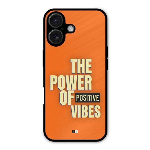 Upbeat Vibes Metal Back Case for iPhone 16