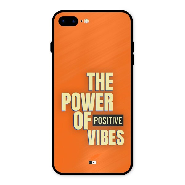 Upbeat Vibes Metal Back Case for iPhone 8 Plus