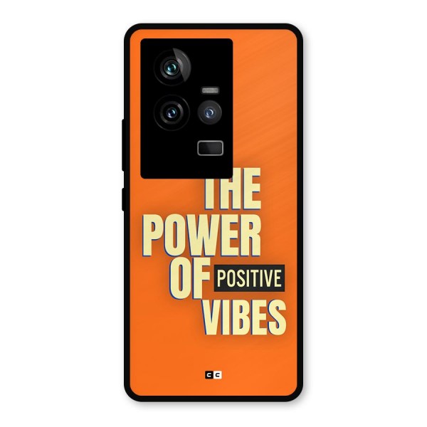 Upbeat Vibes Metal Back Case for iQOO 11 5G