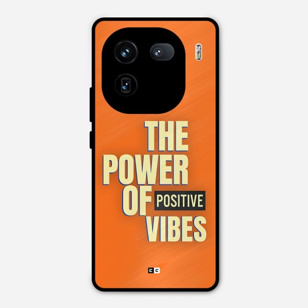 Upbeat Vibes Metal Back Case for iQOO 12