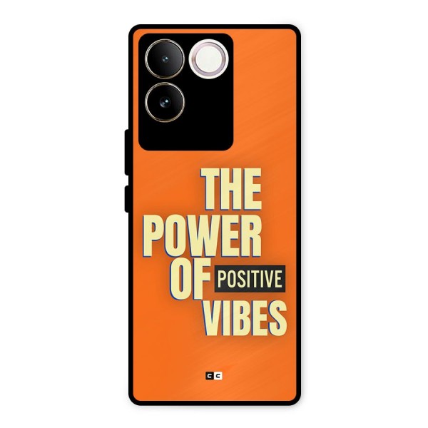 Upbeat Vibes Metal Back Case for iQOO Z7 Pro