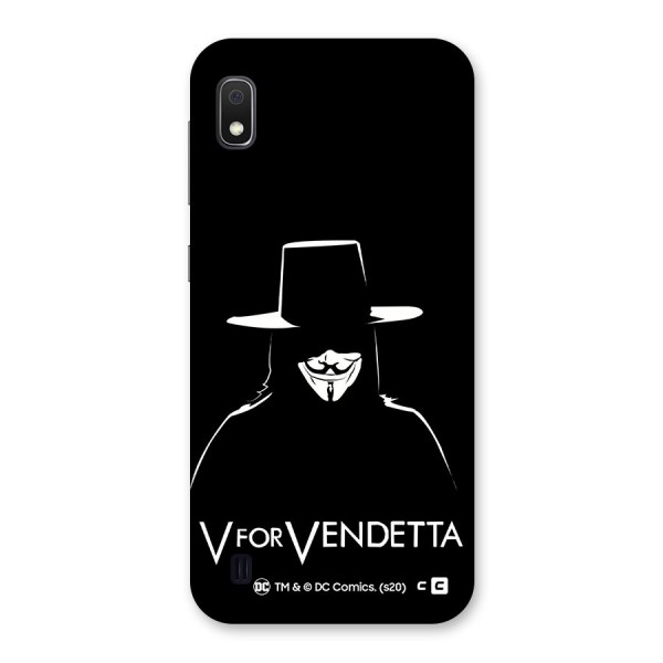 V for Vendetta Minimal Back Case for Galaxy A10