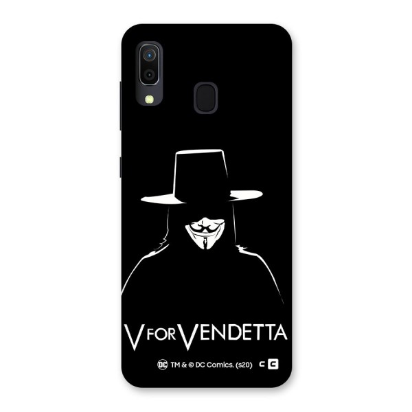 V for Vendetta Minimal Back Case for Galaxy A20