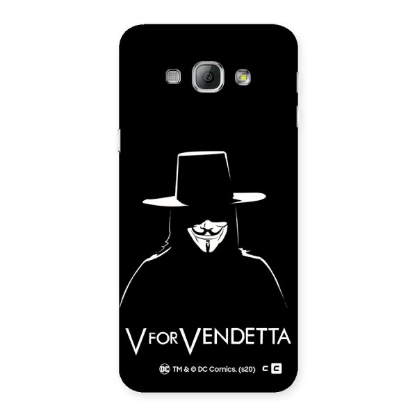 V for Vendetta Minimal Back Case for Galaxy A8