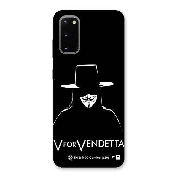 V for Vendetta Minimal Back Case for Galaxy S20