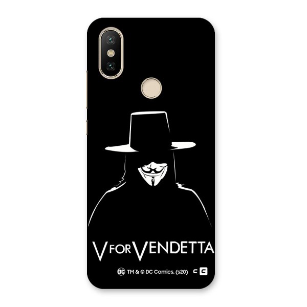 V for Vendetta Minimal Back Case for Mi A2