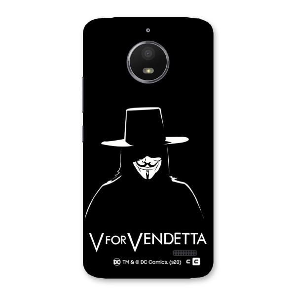 V for Vendetta Minimal Back Case for Moto E4