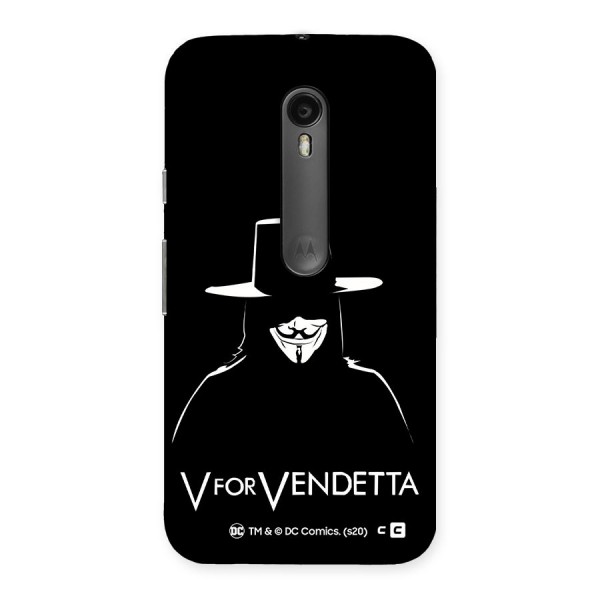 V for Vendetta Minimal Back Case for Moto G3