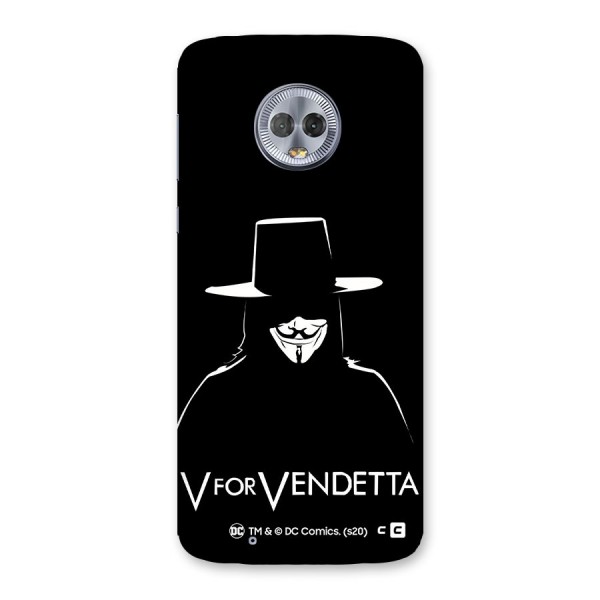 V for Vendetta Minimal Back Case for Moto G6