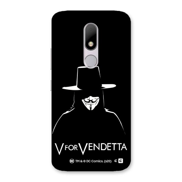 V for Vendetta Minimal Back Case for Moto M