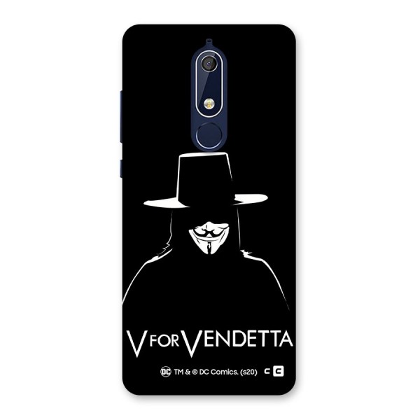 V for Vendetta Minimal Back Case for Nokia 5.1