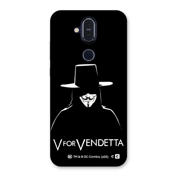 V for Vendetta Minimal Back Case for Nokia 8.1