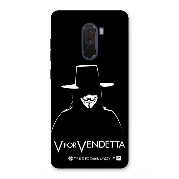 V for Vendetta Minimal Back Case for Poco F1