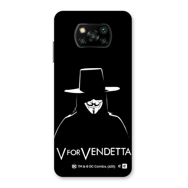 V for Vendetta Minimal Back Case for Poco X3