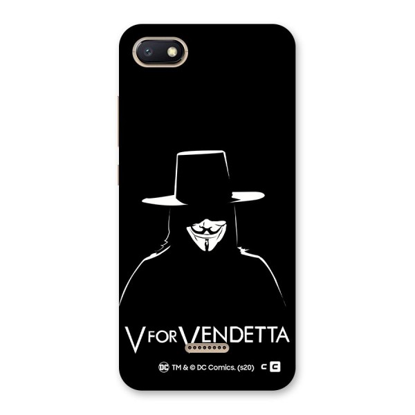 V for Vendetta Minimal Back Case for Redmi 6A