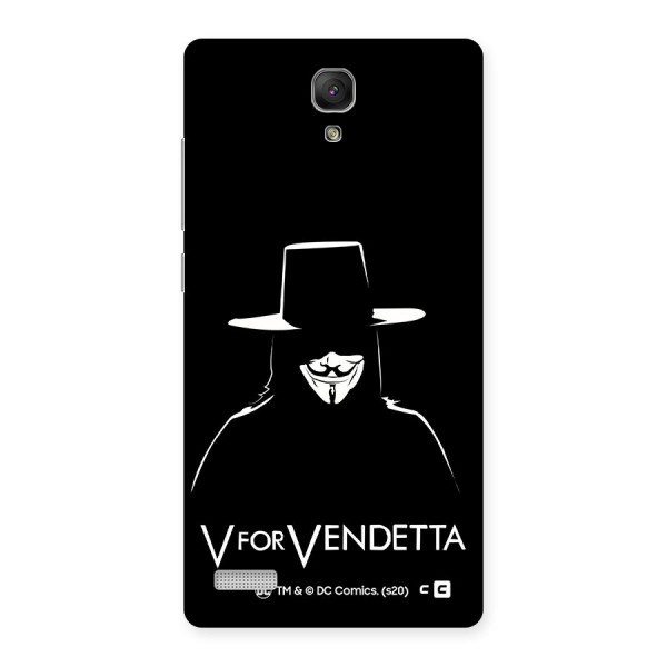 V for Vendetta Minimal Back Case for Redmi Note