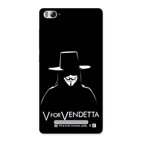 V for Vendetta Minimal Back Case for Xiaomi Mi4i