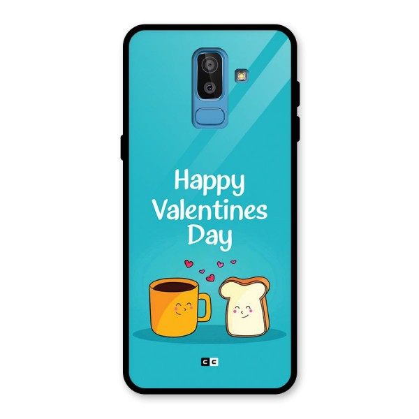 Valentine Proposal Glass Back Case for Galaxy J8