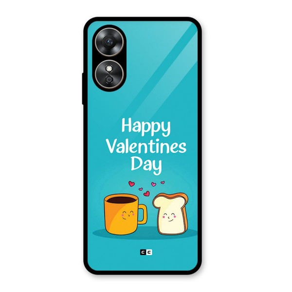 Valentine Proposal Glass Back Case for Oppo A17