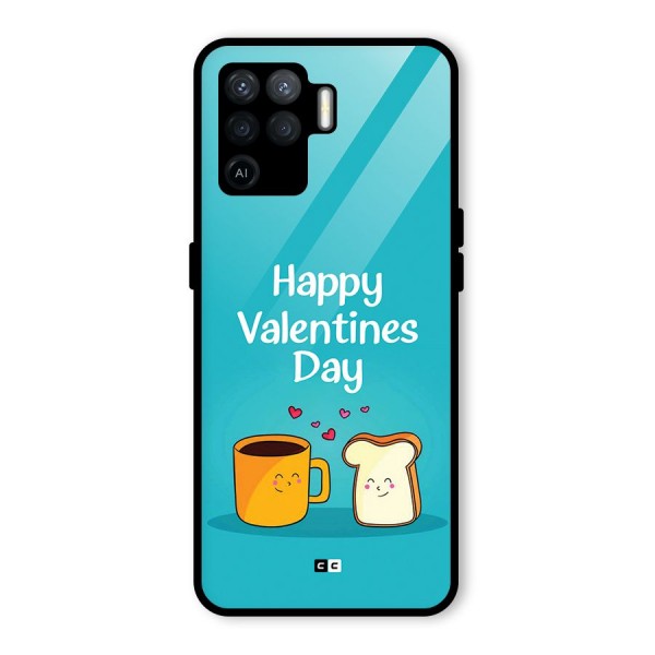 Valentine Proposal Glass Back Case for Oppo F19 Pro