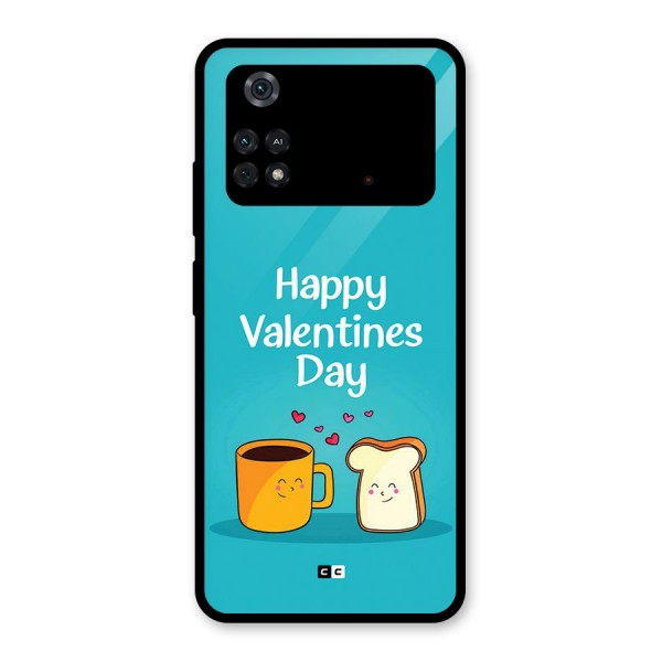 Valentine Proposal Glass Back Case for Poco M4 Pro 4G