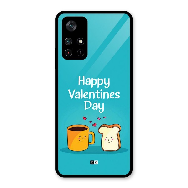 Valentine Proposal Glass Back Case for Poco M4 Pro 5G