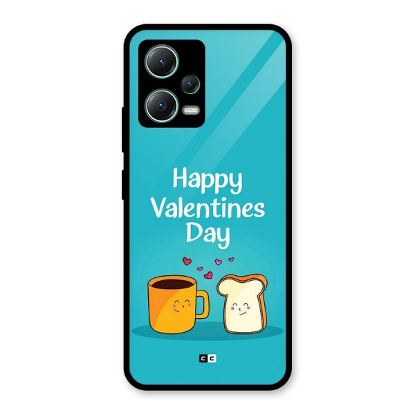 Valentine Proposal Glass Back Case for Poco X5