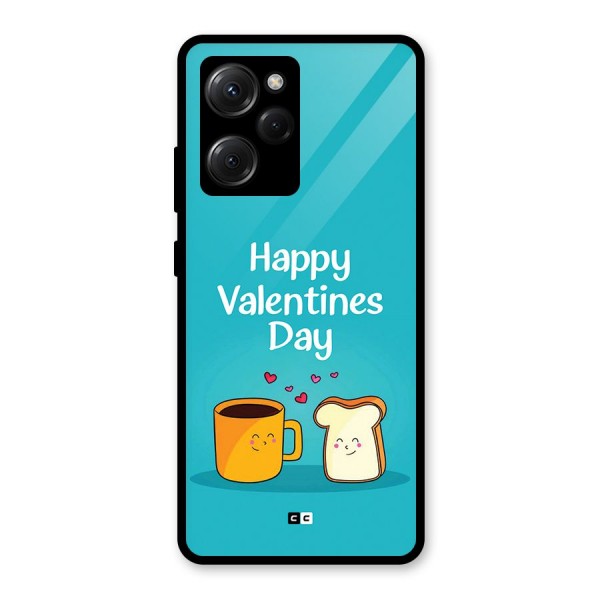 Valentine Proposal Glass Back Case for Poco X5 Pro