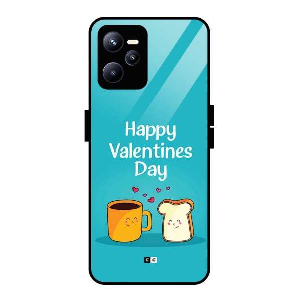 Valentine Proposal Glass Back Case for Realme C35