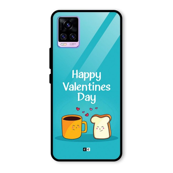 Valentine Proposal Glass Back Case for Vivo V20 Pro