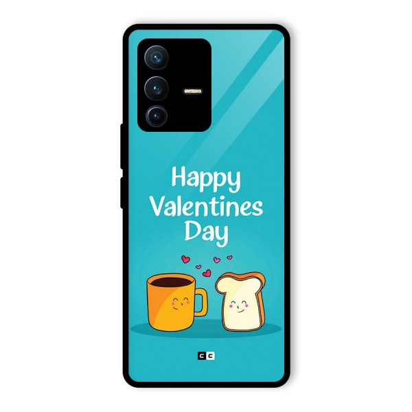 Valentine Proposal Glass Back Case for Vivo V23 Pro