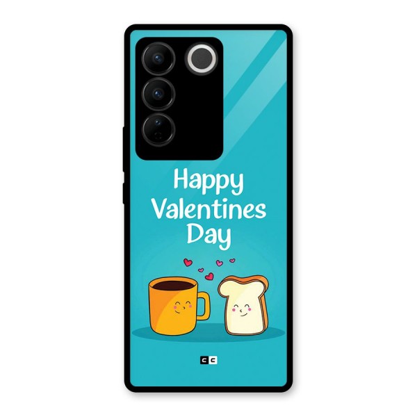 Valentine Proposal Glass Back Case for Vivo V27 Pro