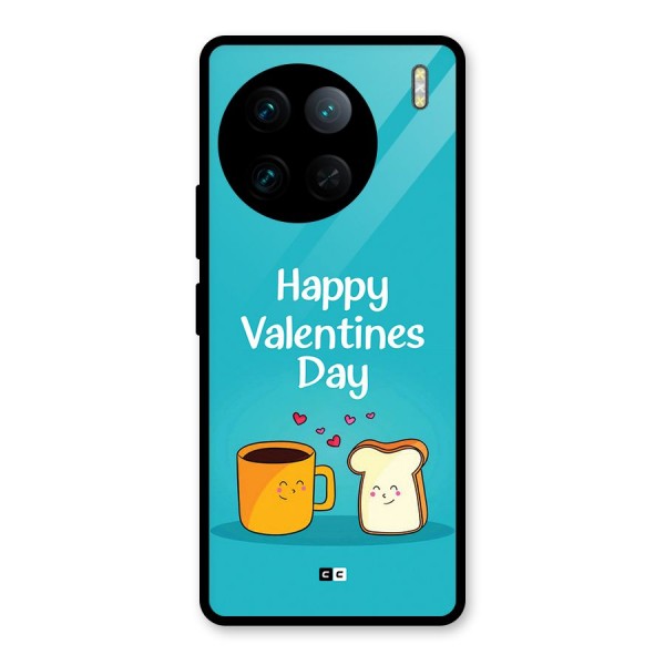 Valentine Proposal Glass Back Case for Vivo X90 Pro