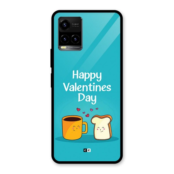 Valentine Proposal Glass Back Case for Vivo Y21G