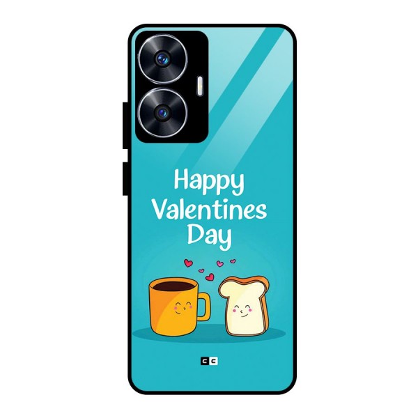 Valentine Proposal Glass Back Case for realme C55