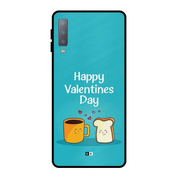 Valentine Proposal Metal Back Case for Galaxy A7 (2018)