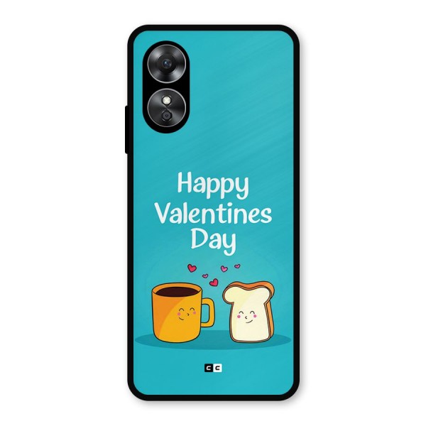 Valentine Proposal Metal Back Case for Oppo A17