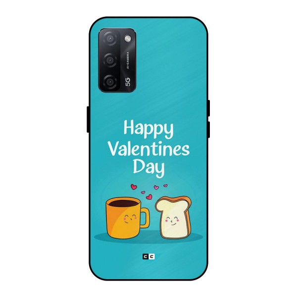 Valentine Proposal Metal Back Case for Oppo A53s 5G