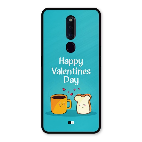 Valentine Proposal Metal Back Case for Oppo F11 Pro