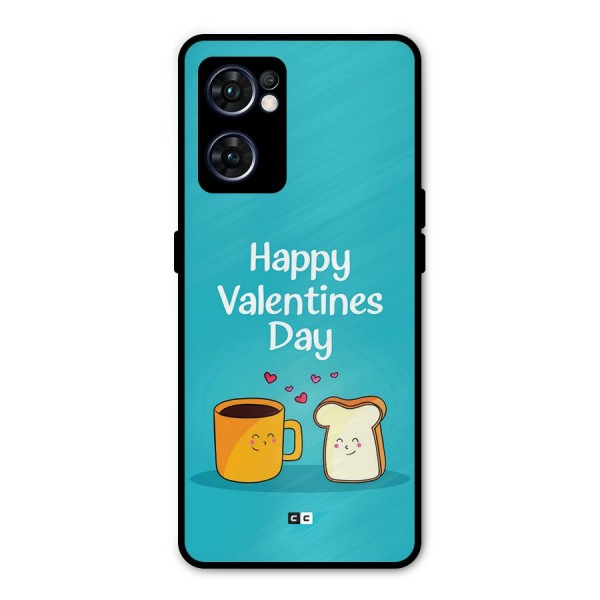 Valentine Proposal Metal Back Case for Oppo Reno7 5G