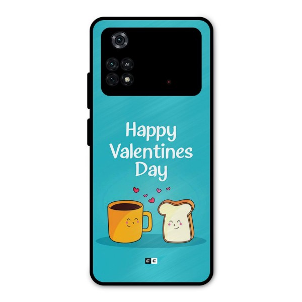 Valentine Proposal Metal Back Case for Poco M4 Pro 4G