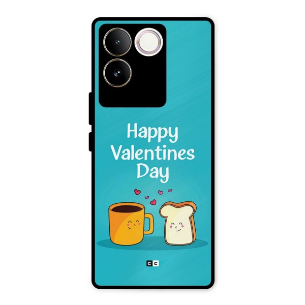 Valentine Proposal Metal Back Case for Vivo T2 Pro