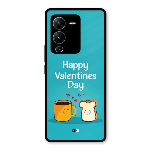 Valentine Proposal Metal Back Case for Vivo V25 Pro