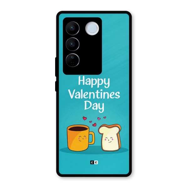 Valentine Proposal Metal Back Case for Vivo V27 Pro