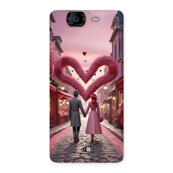 Valetines Couple Walking Back Case for Canvas Knight A350