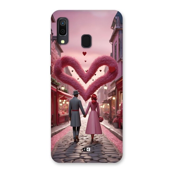 Valetines Couple Walking Back Case for Galaxy A20